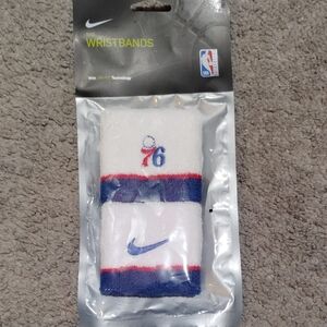 Nike White and Blue Sports Wristbands